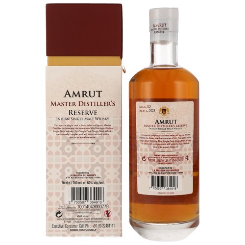 Amrut 2018/2023 - 5 y.o. - Master Distillers Reserve - Stout Cask #4863