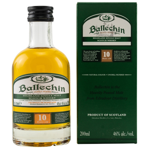 Ballechin 10 y.o. heavily peated - 200 ml
