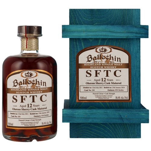 Ballechin 2011/2024 - 12 y.o. - SFTC Oloroso Sherry Cask #260 in Holzbox