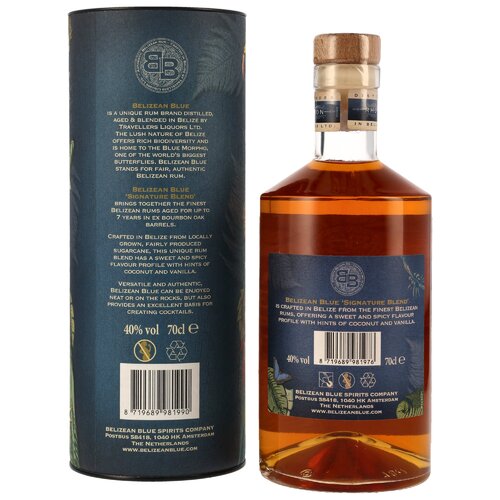 Belizean Blue Signature Blend Rum - Travellers Liquors