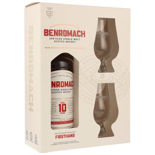 Benromach 10 y.o. + 2 Gläser