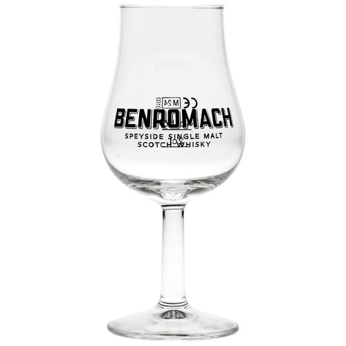 Benromach Tasting Glas Form Tulpe mit 2/4cl Eichstrich ohne Deckel