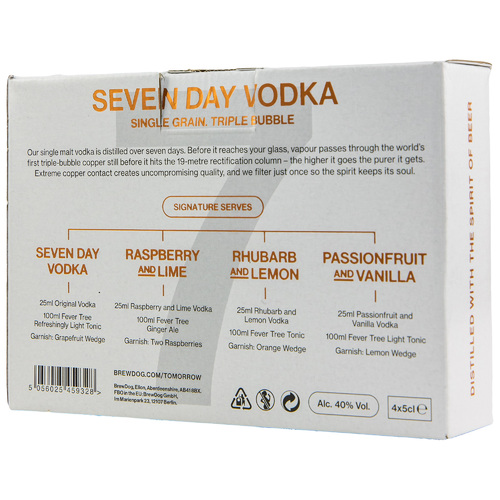 BrewDog Seven Day Vodka - Mini Collection 4x 5cl
