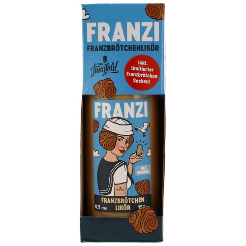 Franzi Franzbrötchenlikör - Socken Edition
