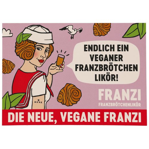 Franzi Vegan Postkarte