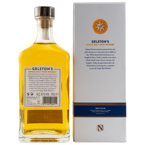 Gelstons 12 y.o. Single Malt Irish Whiskey Sherry Finish