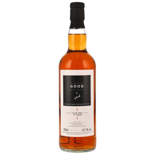 Glen Spey 2014/2024 - 10 y.o. Red Wine Barrique Finish #KI-801315 - Simply Good