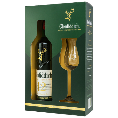 Glenfiddich 12 y.o. - neue Ausstattung mit Nosingglas