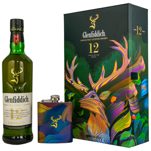 Glenfiddich 12 y.o. Limited Design + Flachmann