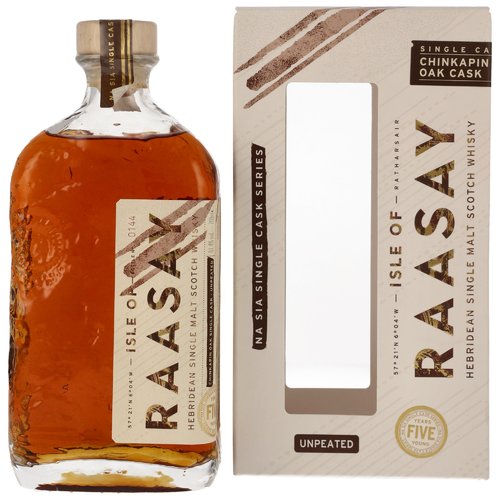 Isle of Raasay 2019/2024 - 5 y.o. - Single Malt Whisky - Single Cask #19/167 Chinkapin Oak