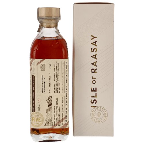 Isle of Raasay 2019/2024 - 5 y.o. - Single Malt Whisky - Single Cask #19/167 Chinkapin Oak