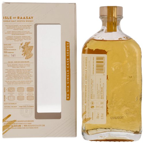 Isle of Raasay 2019/2024 - 5 y.o. - Single Malt Whisky - Single Cask #19/266 Rye Cask