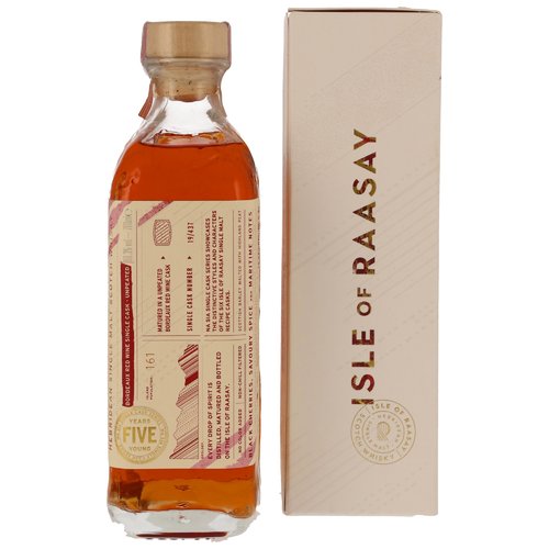 Isle of Raasay 2019/2024 - 5 y.o. - Single Malt Whisky - Single Cask #19/437 Red Wine Cask