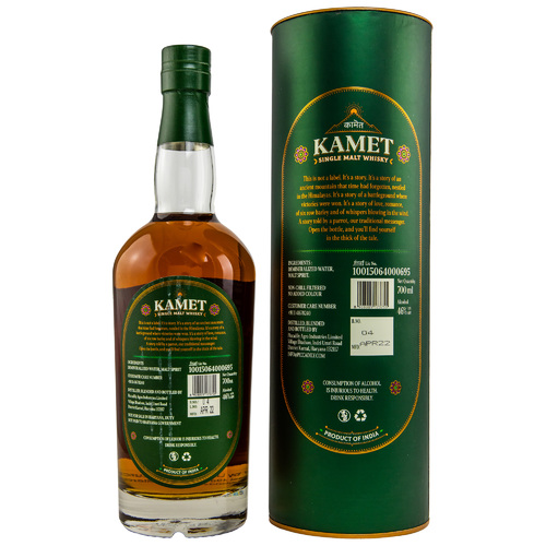 Kamet Indian Single Malt Whisky - neue Ausstatttung