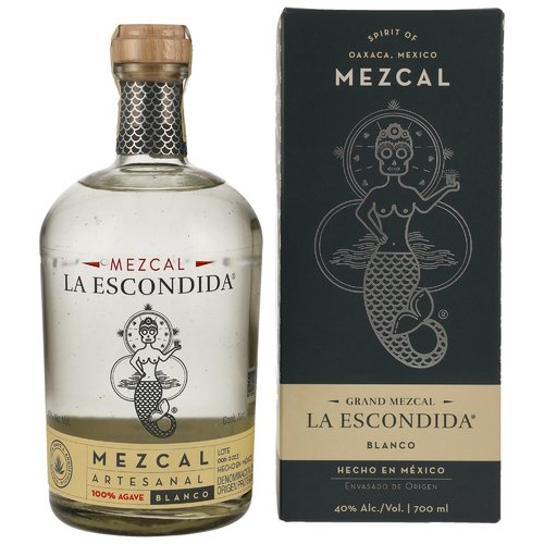 La Escondida Mezcal Artesanal Blanco Neue Ausstattung