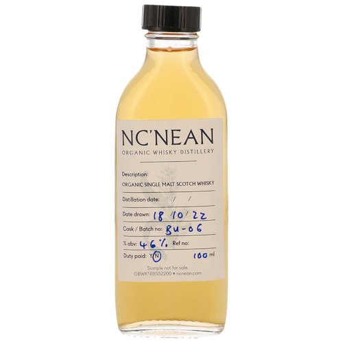 Nc'nean Organic Single Malt Whisky - Batch BU06 - Sample 10cl