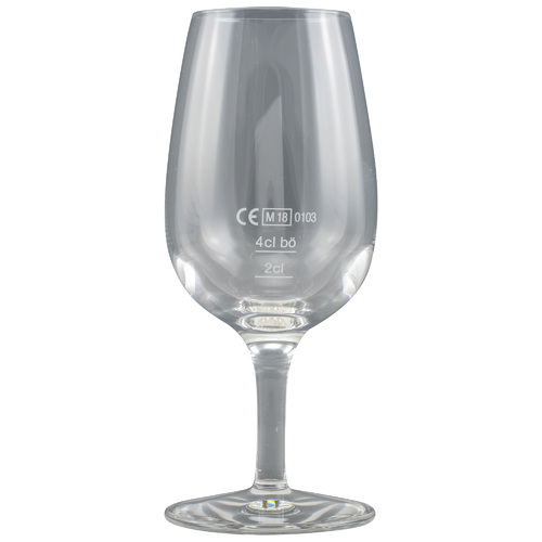 Tasting Glas Form CM mit 2/4cl Eichstrich ohne Aufdruck ohne Deckel