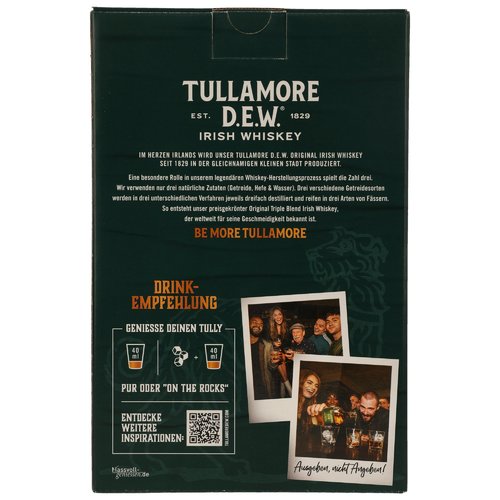 Tullamore Dew mit Keramikbecher Neue Ausstattung