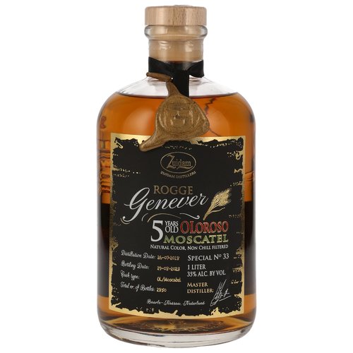 Zuidam Rogge Genever 2018/2023 - 5 y.o. - Oloroso/Moscatel Cask Special No 33 - LITER