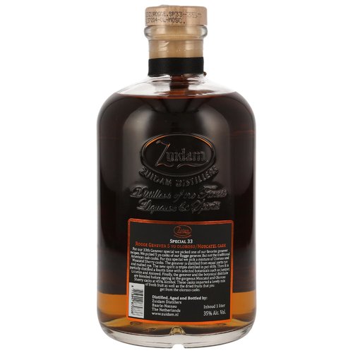 Zuidam Rogge Genever 2018/2023 - 5 y.o. - Oloroso/Moscatel Cask Special No 33 - LITER