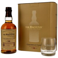 Balvenie 14 y.o. Caribbean Cask mit Glas (Tumbler)