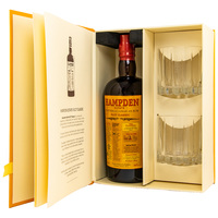 HAMPDEN HLCF Classic - Pure Single Jamaican Rum 60% in Buch + 2 Gläser