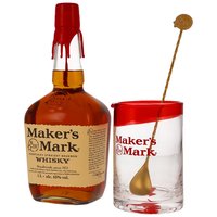 Makers Mark Liter Gastropaket: 6 Flaschen,1x Rührglas,1x Barlöffel