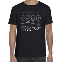 T-Shirt Whiskygläser - M