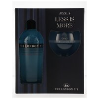 The London No. 1 Original Blue Gin mit Glas